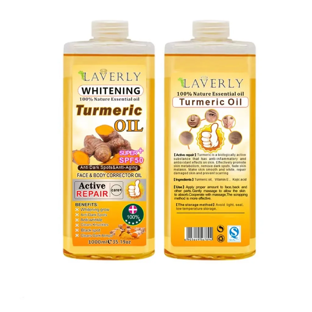 1 л куркума высокое качество 100% чистое масло эссенса растительное Отбеливающее для ухода за кожей массажное избавления от растяжек