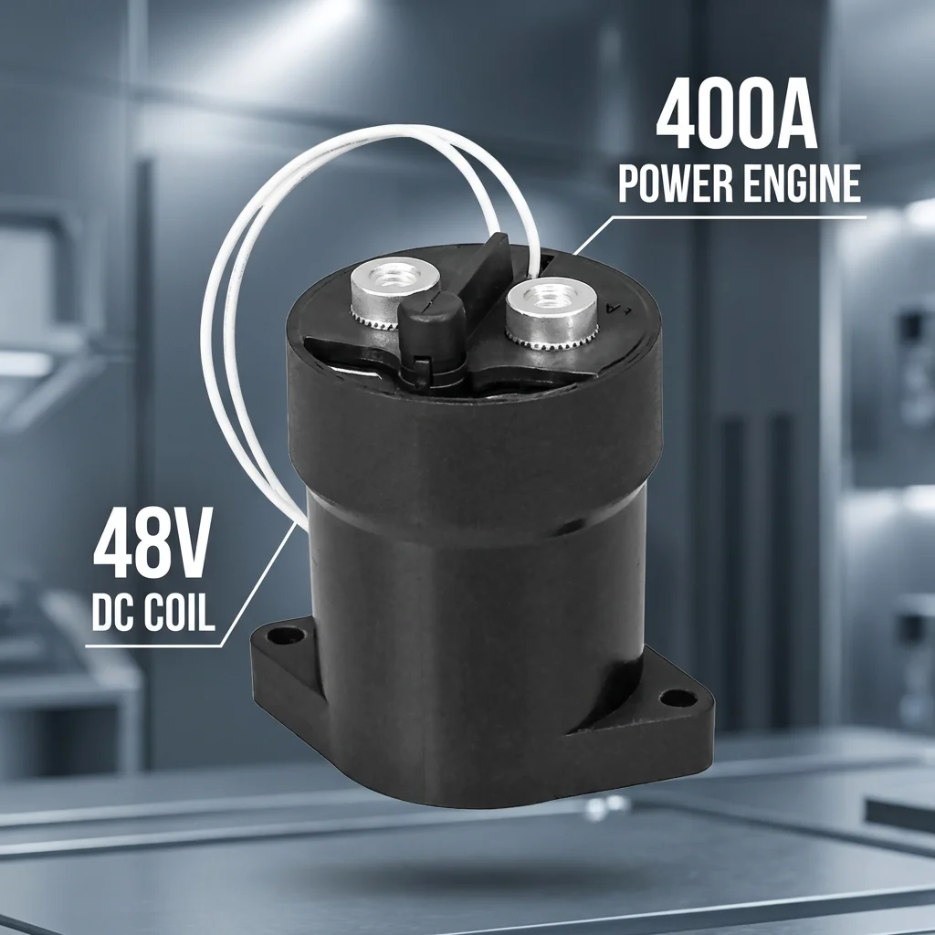 GV244FPX สำหรับคอนแทคเตอร์กระแสตรงแบบปิดสนิทของ Sensata-Gigavac กระแส 45mA ขดลวด 48V แบบเฟสเดียว ติดตั้งบนโครงเครื่อง (Chassis Mount) สำหรับยานยนต์ไฟฟ้า (EV) ระบบเก็บพลังงาน และระบบอัตโนมัติในอุตสาหกรรม
