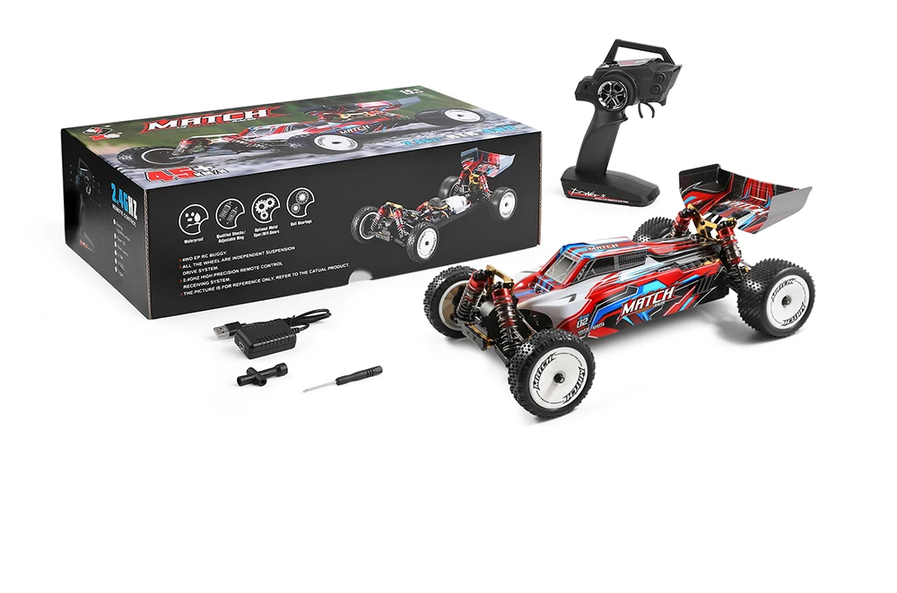Wtoys 104001 45km/h 1:10 Scale Off-Road RC Car - 4WD Remote