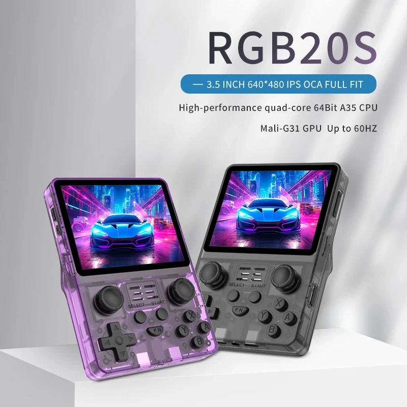 JHot R36s ArkOSシステムハンドヘルドゲームコンソールRGB20S