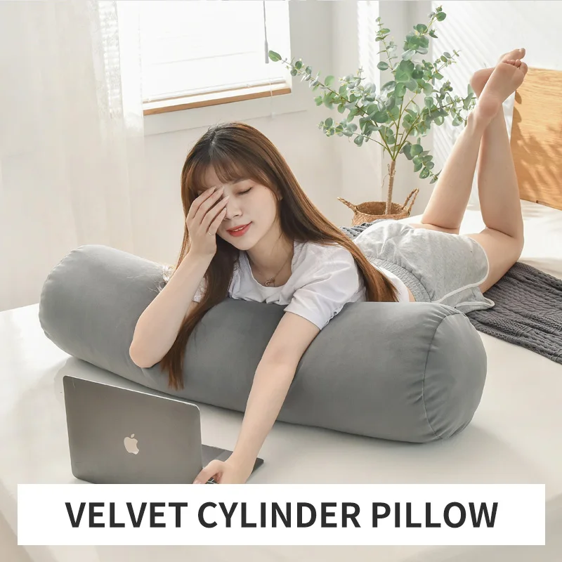 Round Body Pillow Adult Extra Long Throw Pillow Super Soft Large Size