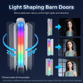 ZHIYUN CINEPEER CF100 100W RGB Light Stick 2700K-6500K Handheld LED Video Light Wand for Vlog Live Stream Photography detail image