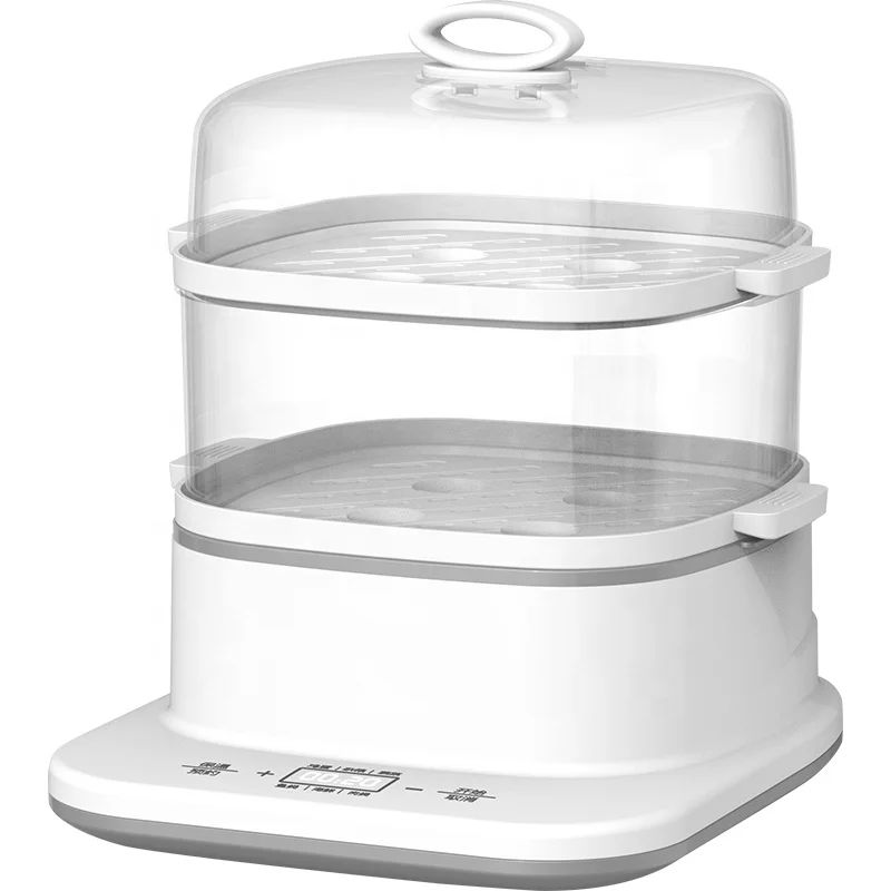 2022 KYZ-A0608 6L Capacity Steam Cooker Electric Kitchen Food Steamer With Digital Timer LCD Display