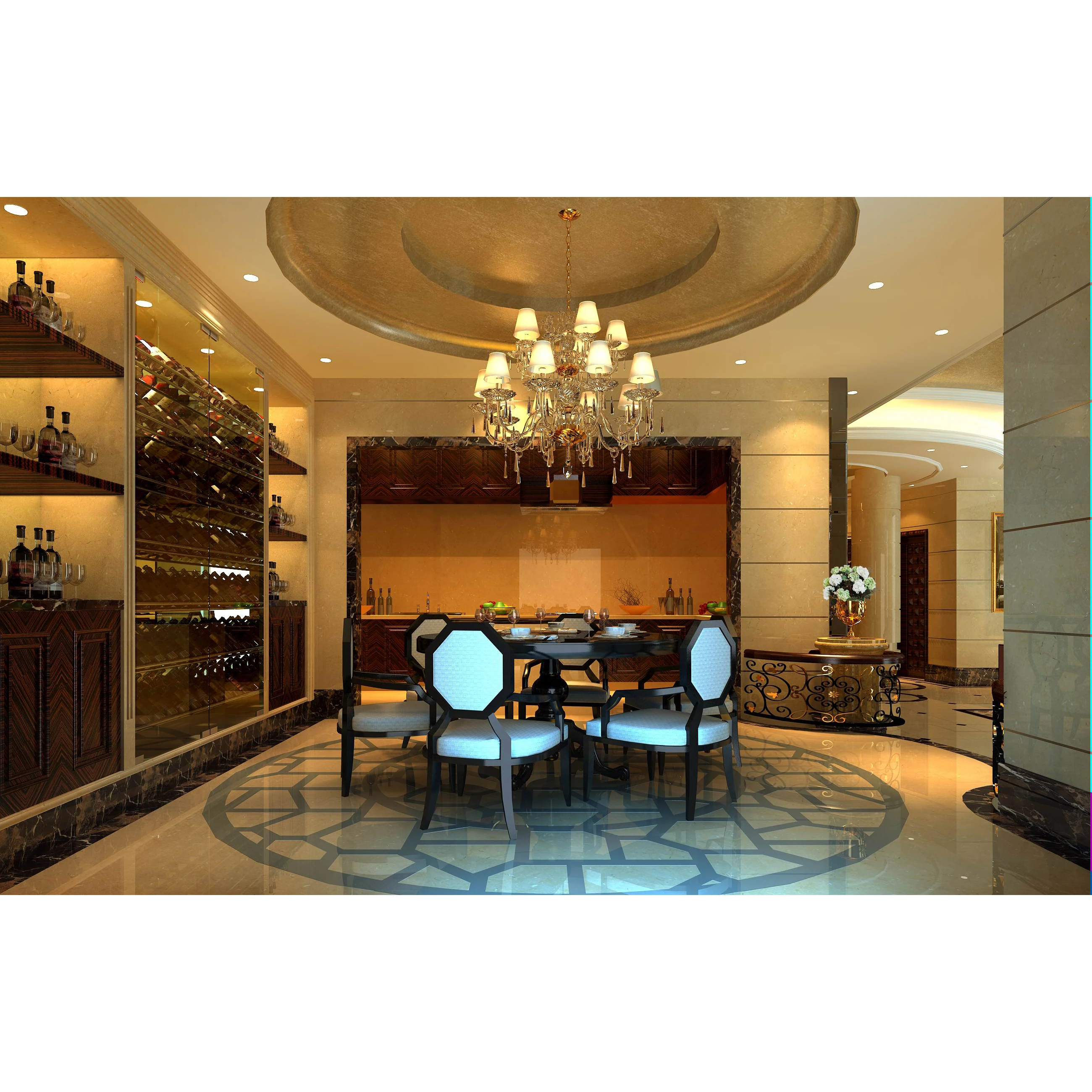 
Современная роскошная Бытовая вилла с 3d-дизайном интерьера 