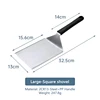 Pala cuadrada negra - Grande