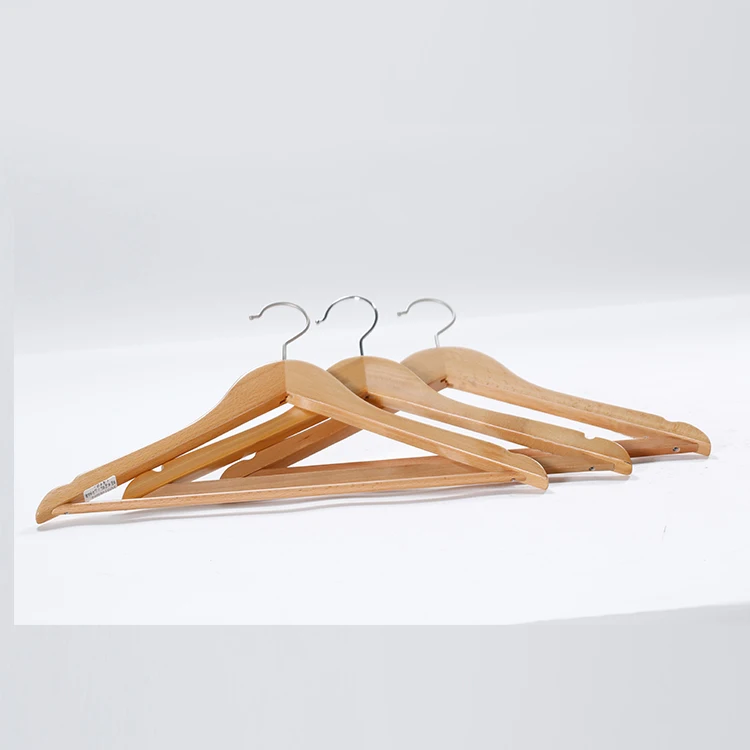 Honeyson Hotel Anti Theft Wooden Clothes Coat Hanger Hot Sale