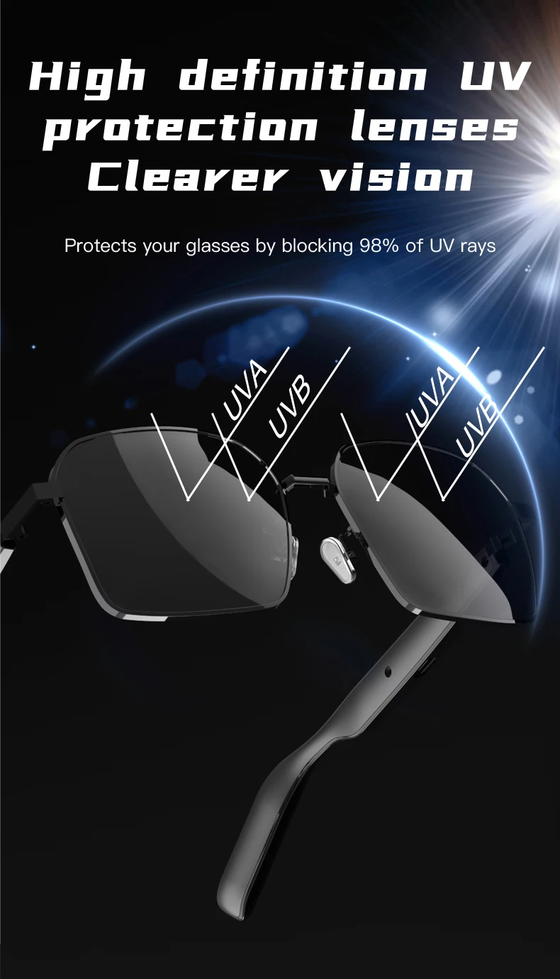 Chinese factory supplier supply  New Design Sg-12 Pro Smart Glasses Touch Anti-uv Sunglasses Open Ear Wireless Stereo Headsets Comfortable Wearable Earphones - Buy Smart Glasses smartwatch Factory magnetic Smart Wearable music Call Glasses smart Wireless Glasses eye Glasses Smart wireless Glasses Wireless smart Camera Glasses music Camera Smart Glasses ar Glasses