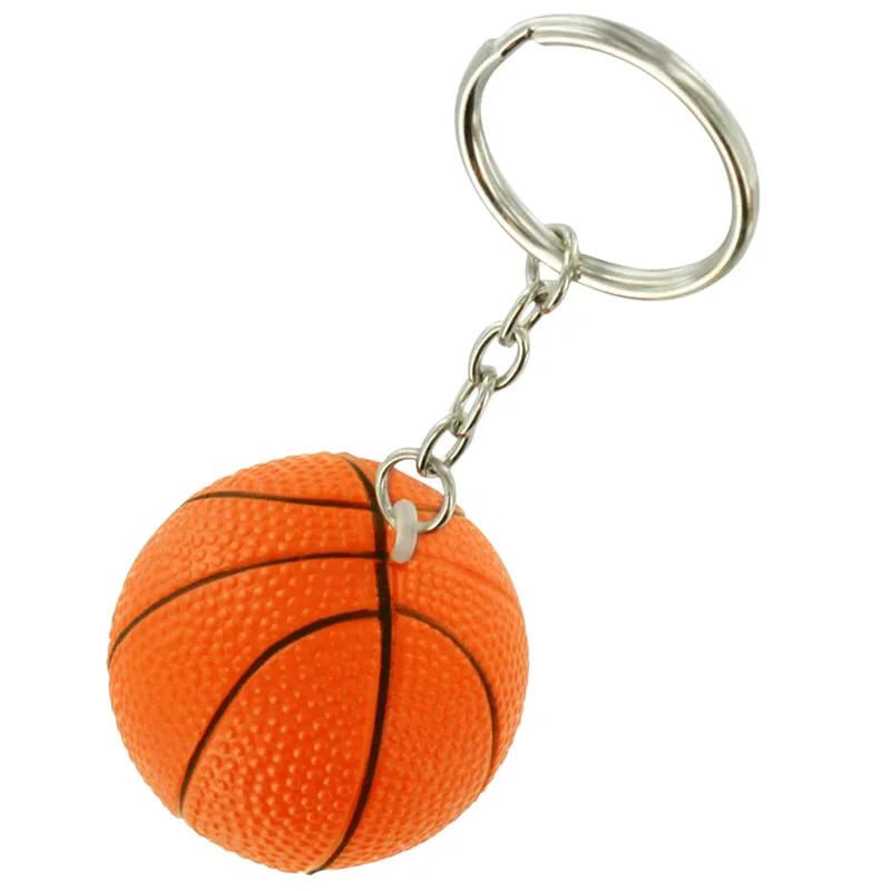 Custom Plastic Key Ring 3d Rubber Key Chain Football Tennis Soccer