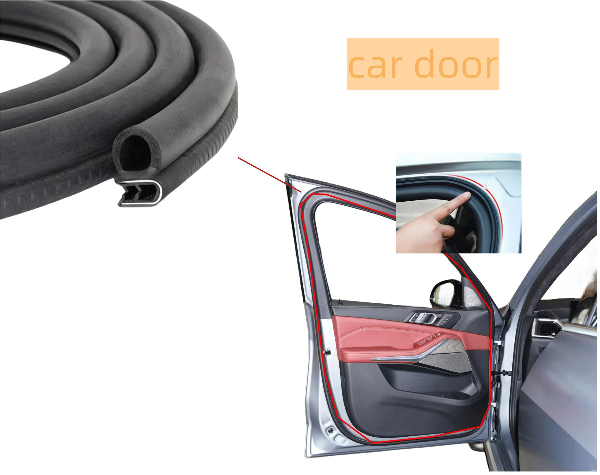 door rubber seal EPDM strips auto door rubber seal factory