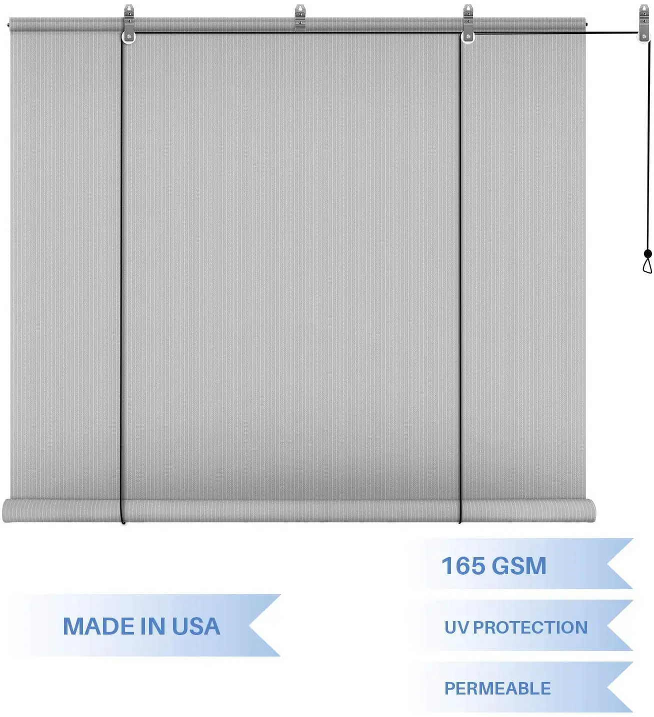 Роликовые жалюзи с электроприводом для использования на открытом воздухе, тяжелые, ветронепроницаемые и водонепроницаемые наружные жалюзи на рельсах