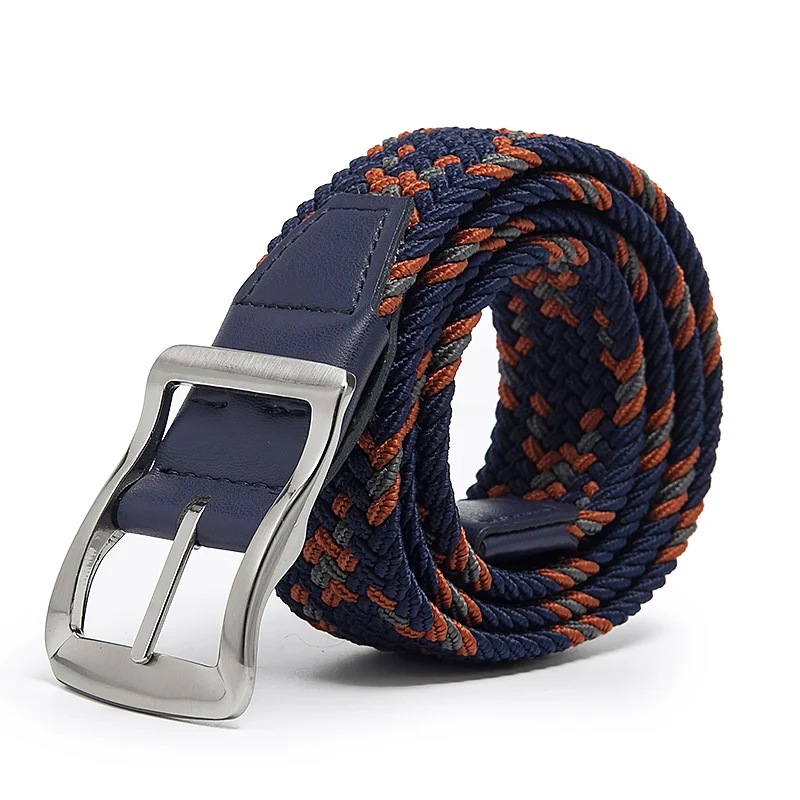 Wholesale Men's Golf Outdoor Fabric Belt Braided Webbing with Braided Design