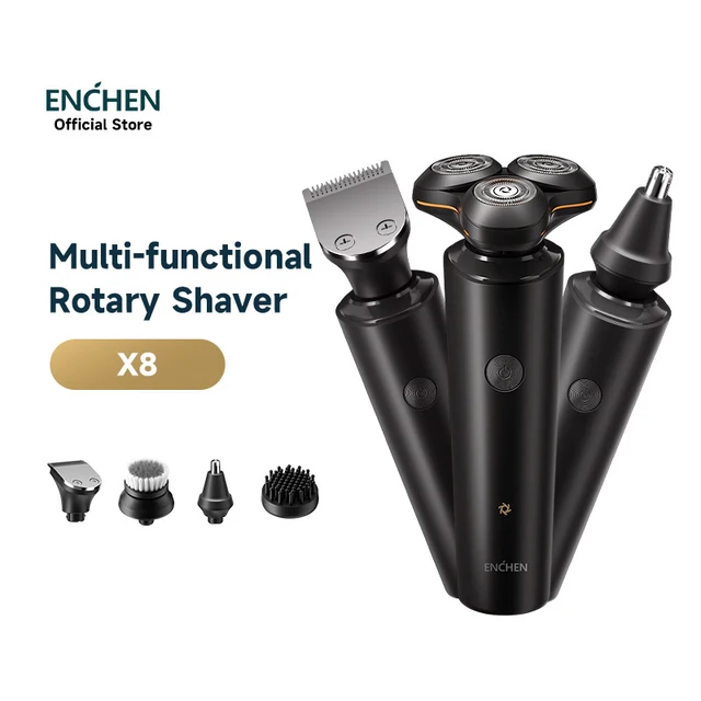 Enchen Rechargeable Electric Shaver Set Best Waterproof Magnetic Cutter Blade Clipper for Men Body Hair Wholesale China ZHE