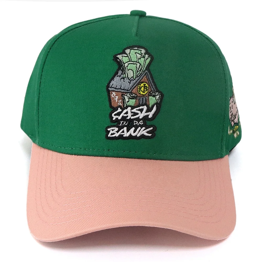 New Arrival High Quality Branded Headwear 5 Panels Cotton Baseball Caps