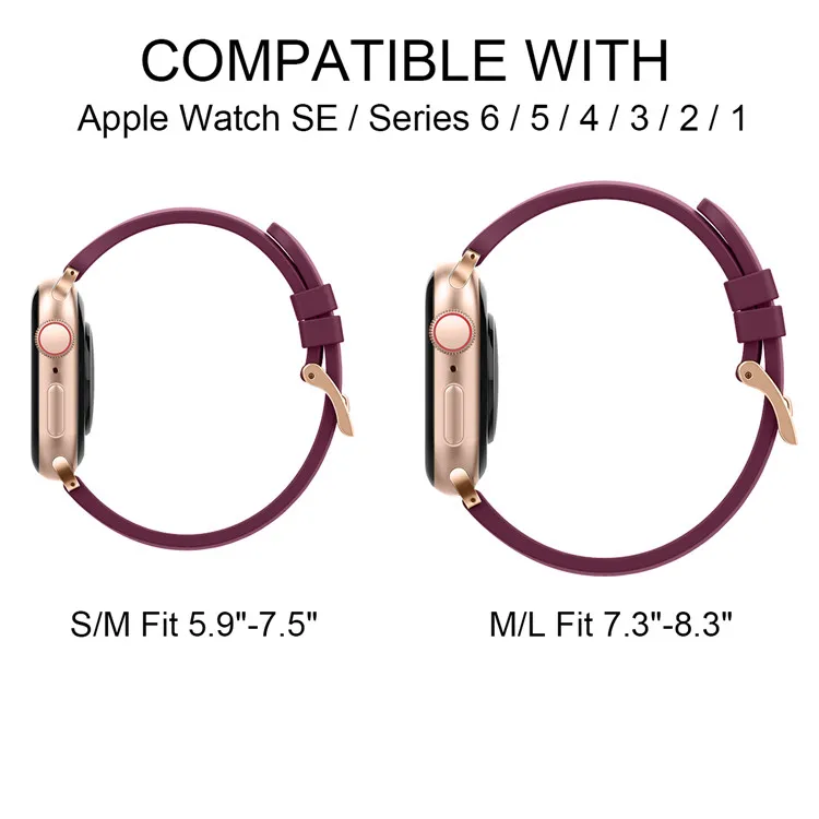 
Силиконовый резиновый спортивный ремешок для наручных часов apple watch band для Iwatch series 6 