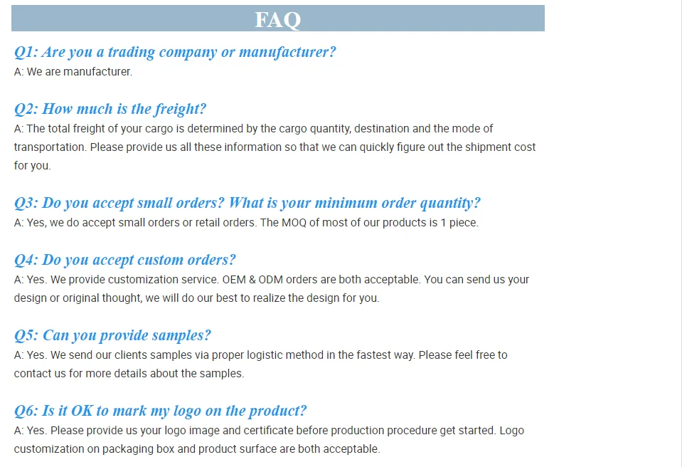 FAQ