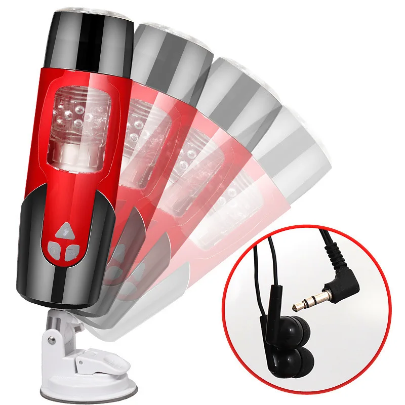 Fully Automatic Telescopic Rotation Man Masturbator Sex Toy Smart Voice Strong Sucker Masturbation Cup Using Medica
