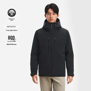 Outdoor 800 Puff Down Jacket 25 Autumn Winter New Waterproof Windproof Zipper Hiking Mountaineering Men
