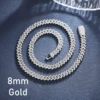 8mm 1 Row-Gold
