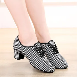 Women Latin Dance Shoes Soft Soles Performance Shoes Adult Modern Training Dance Shoes