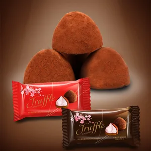 128g Boxed High-End Milk Chocolate Truffle Snacks for Weddings and New Year Sweet Taste Wholesale Candy Goods