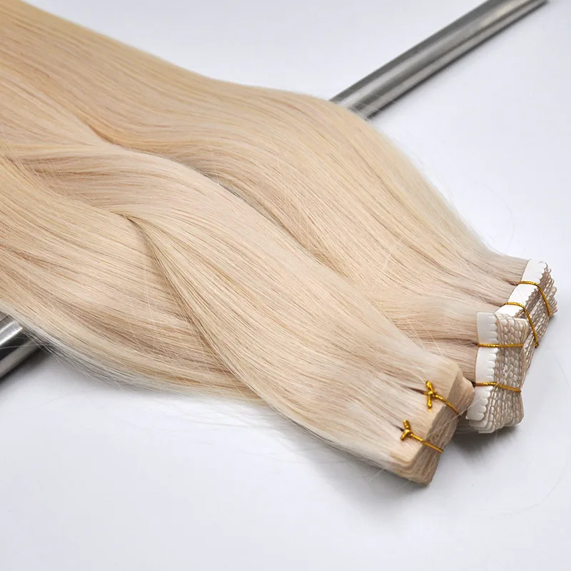 Salon Tape In Hair Extensions Full Cuticle Virgin Human Hair invisible tape in human hair extension details