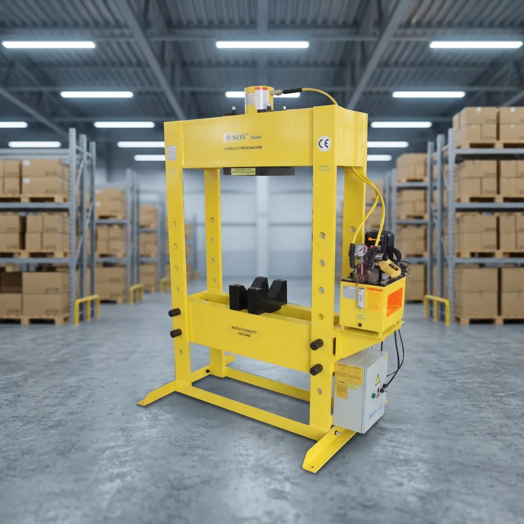 Manual Operated Hydraulic Press 50TON Hydraulic Deep Drawing Press H Frame Gantry Type China Factory ENERPAC Same VLP-506ZE5C