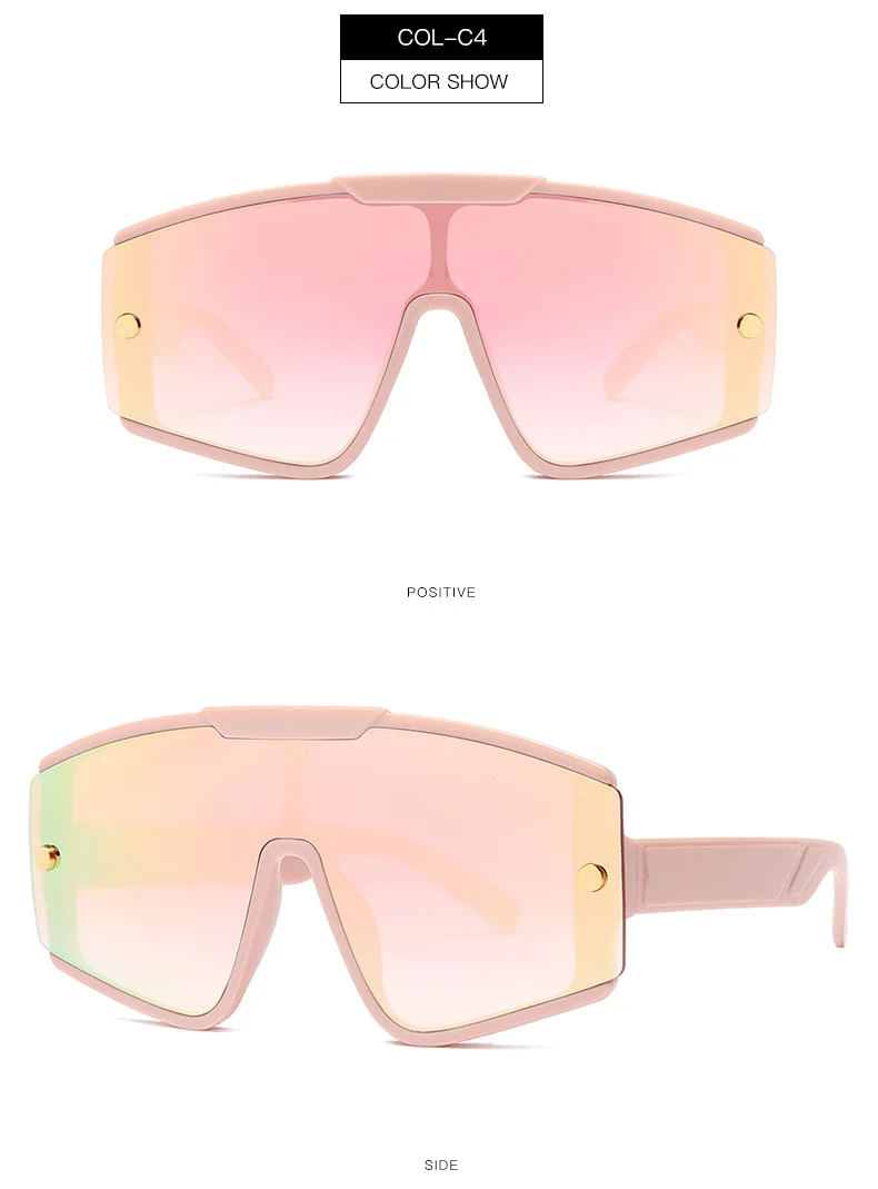 Luxury Women Square Sunglasses Oversized Original Brand Design One ...