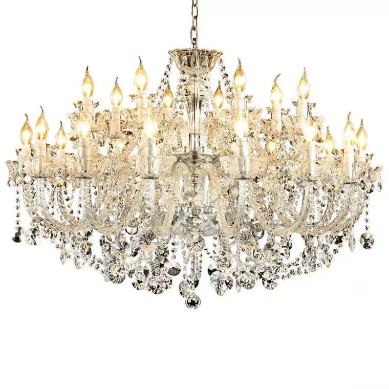 
Современная свадебная Роскошная подвесная свеча с хрустальной люстрой 