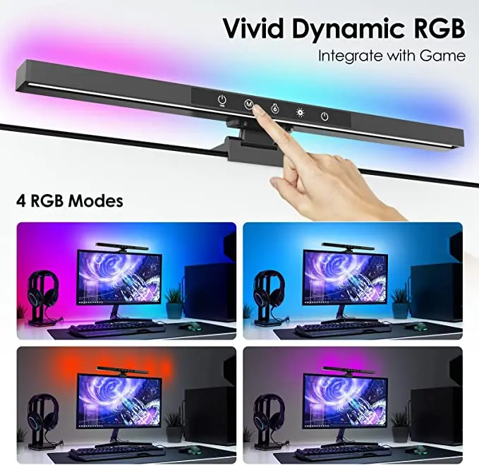 Thumbnail of New Colorful Rgbic Atmosphere Light Usb Music Reading Table Lamp Led Display Light Wifi Smart Monitor Light Bar - Buy Smart Monitor Light Bar,Rgb Reading Table Led Lamp,10w Smart Led...