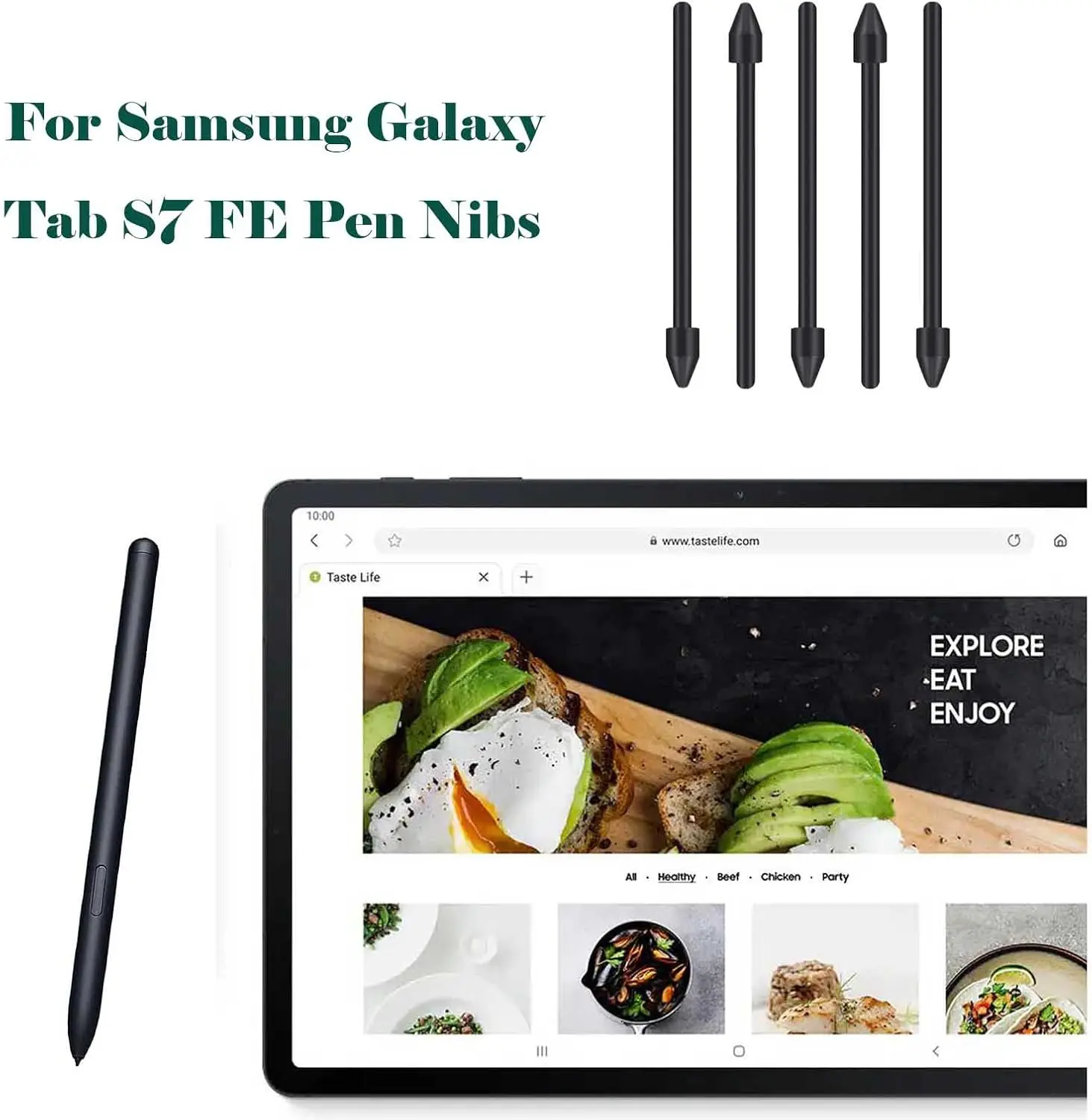 Samsung Galaxy Tab S7 Stylus Pen Nibs Durable Compatible