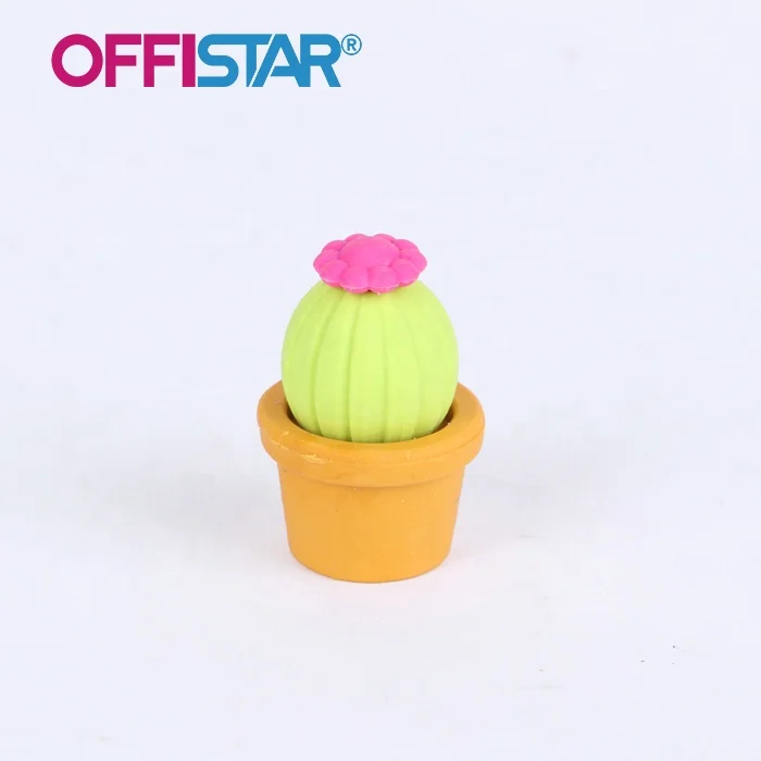 Ластик в форме кактуса, рекламный ластик, оптовая продажа, Ластики для канцелярских принадлежностей