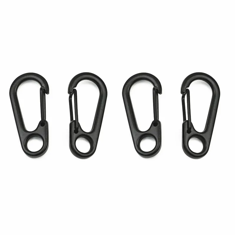 Mini Carabiner Clips Tiny Alloy Spring Snap Hook Keychain Clasps EDC Small  Hanging Buckle for Backpack