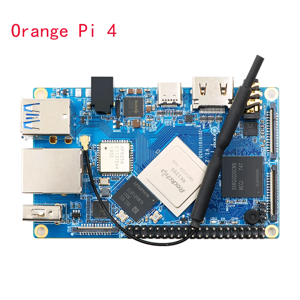 Orange Pi 4/4B 4GB DDR4+16GB EMMC Flash RK3399 Dual Quad core Cortex 
