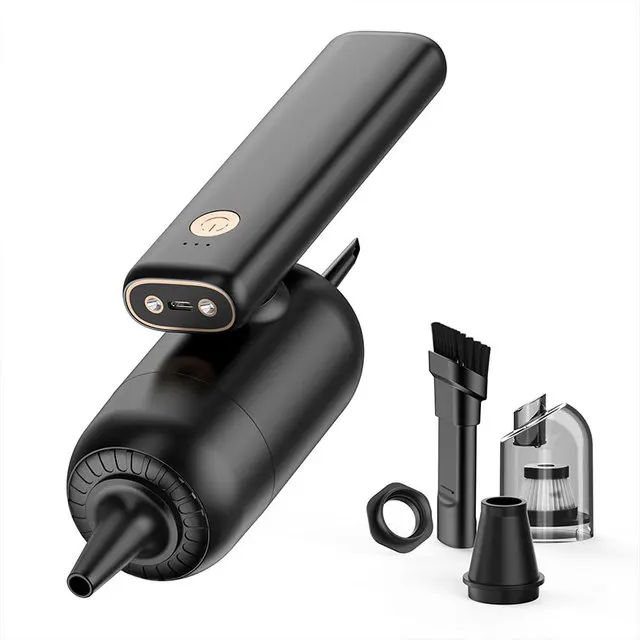 6000pa Car Keyboard Computer PC Cleaner Electric Air Blower with Wireless Vacuum Cleaner LED Light Air Duster