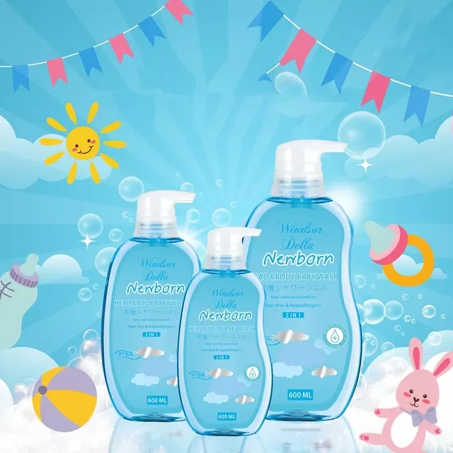 Top Selling Head-to-Toe Baby Shampoo And Shower Gels Baby's 2 in1 shower gel