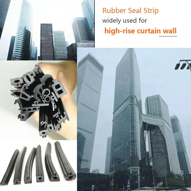 Plastic Rubber Trim Extrusion Profile Hot Sale Flexible Edge Bottom Folding Door Weather Seal Strip