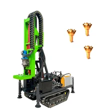 Chinese brand 180 rpm hydraulic photovoltaic micropile pile driver drill machine for rock