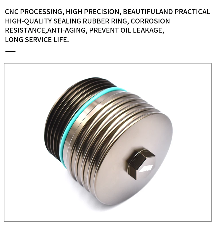 Aluminum N18 N12 N14n16 Engine Oil Filter Cooling Shell For Bmw Mini