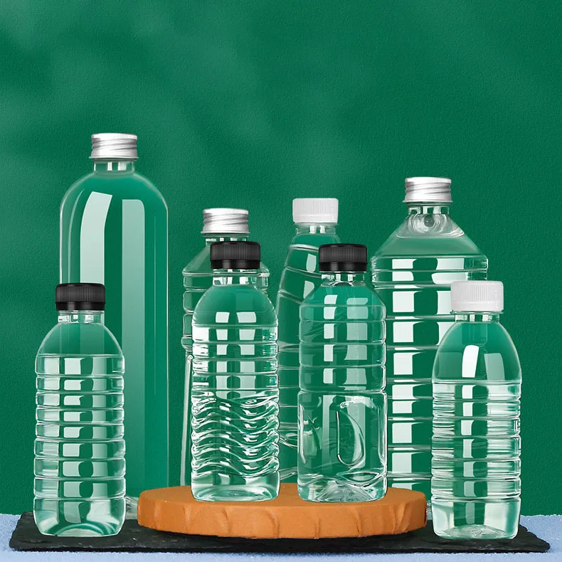 F New Food Grade 250ml Round Horizontal Plastic Bottle Drink Bpa Free