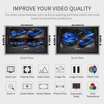 SEETEC ATEM156-CO 15.6" Multiview Director Monitor for Broadcast Studio - OEM Custom Logo LUT Support Fast Shipping detail image