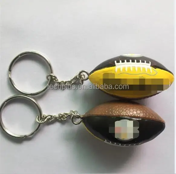 Porte-clés Football 3D Rotatif Sportigo - Cadeau Pour Fan De Foot - Argenté