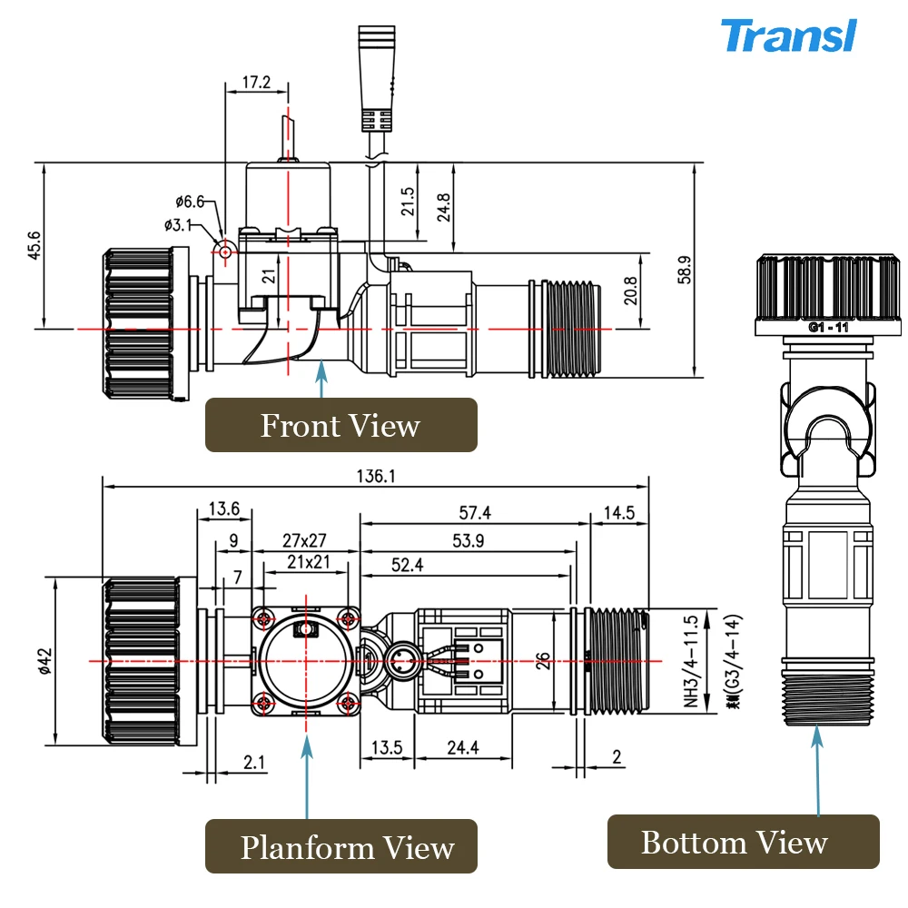 Pulse Latching Solenoid Valve DC3v 12 Volt 24v Dc Plastic Wifi Smart Water Solenoid Valve for Water Controller