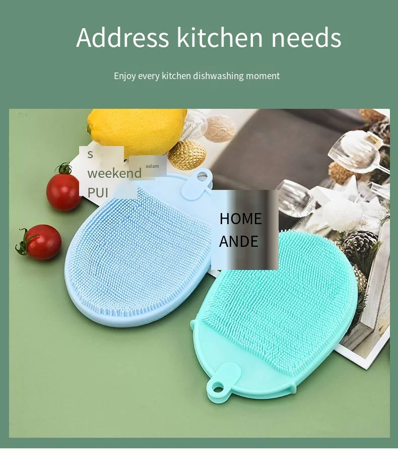 Multifunctional durable and not easily stained with oil kitchen helper Magic dishwashing brush household cleaning cloth details