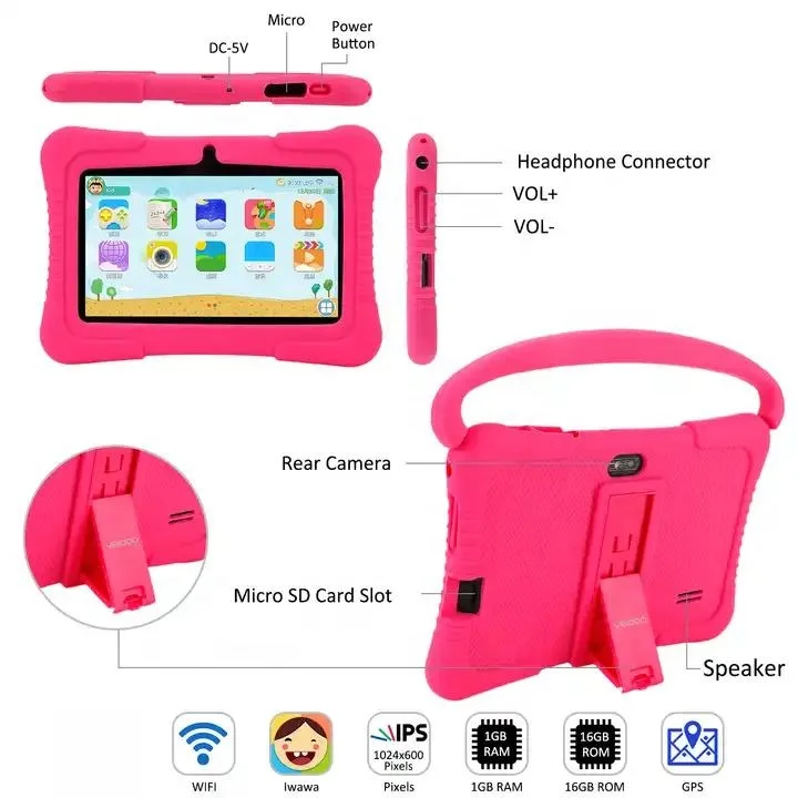Children for Tablets 7 Inches Android for Kids Game Free Download Wifi Tab Without SIM Card Education Tablets