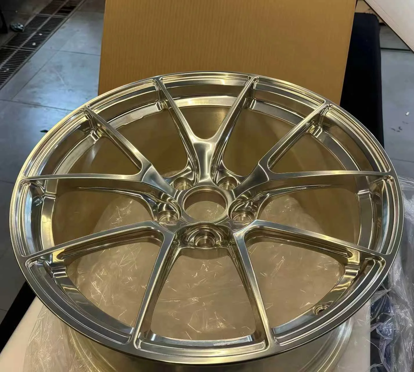 XL Silver Brushed 1-piece Monoblock Custom Forged Wheel 5x120 5x112 5x114.3 Car Alloy Wheel 17 18 19 20 21 22 23 Inch Rims - Image 3