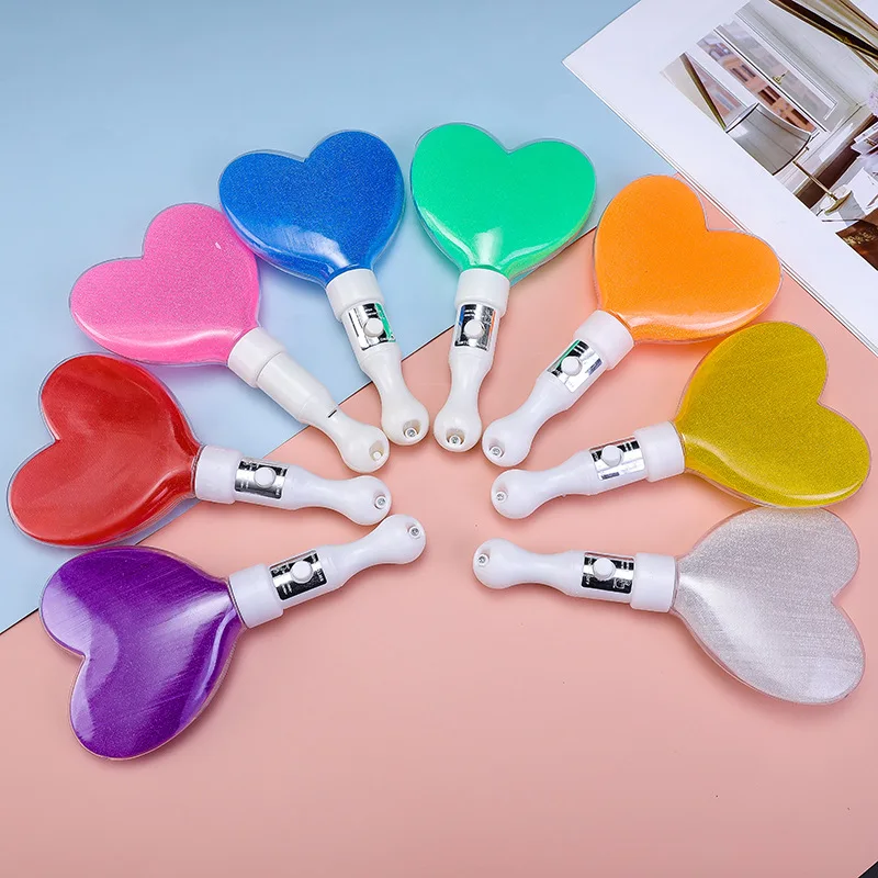 2025 Creative Love Glow Stick LED Flash Stick Peach Heart