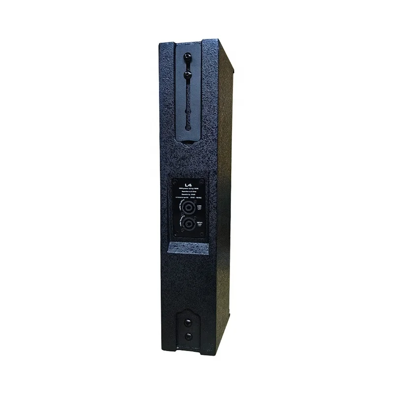 2 Pcs L4 Active Column Speaker Line Array with Neodymium Magnet Hi-Res Audio Portable Design Wood Shell Durable & Eco-Friendly