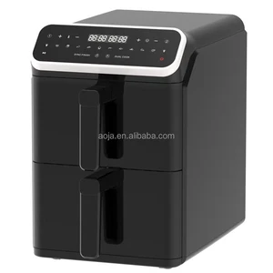 2600W 12 13 14 15 Liter Dual Layer Basket Digital Freidora De Aire 10L 11L 12L Smart Double Stack Air Fryer