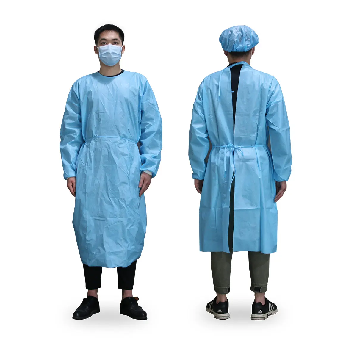 Больничные халаты, одноразовый медицинский костюм для защиты детей, изоляционный халат pp pe