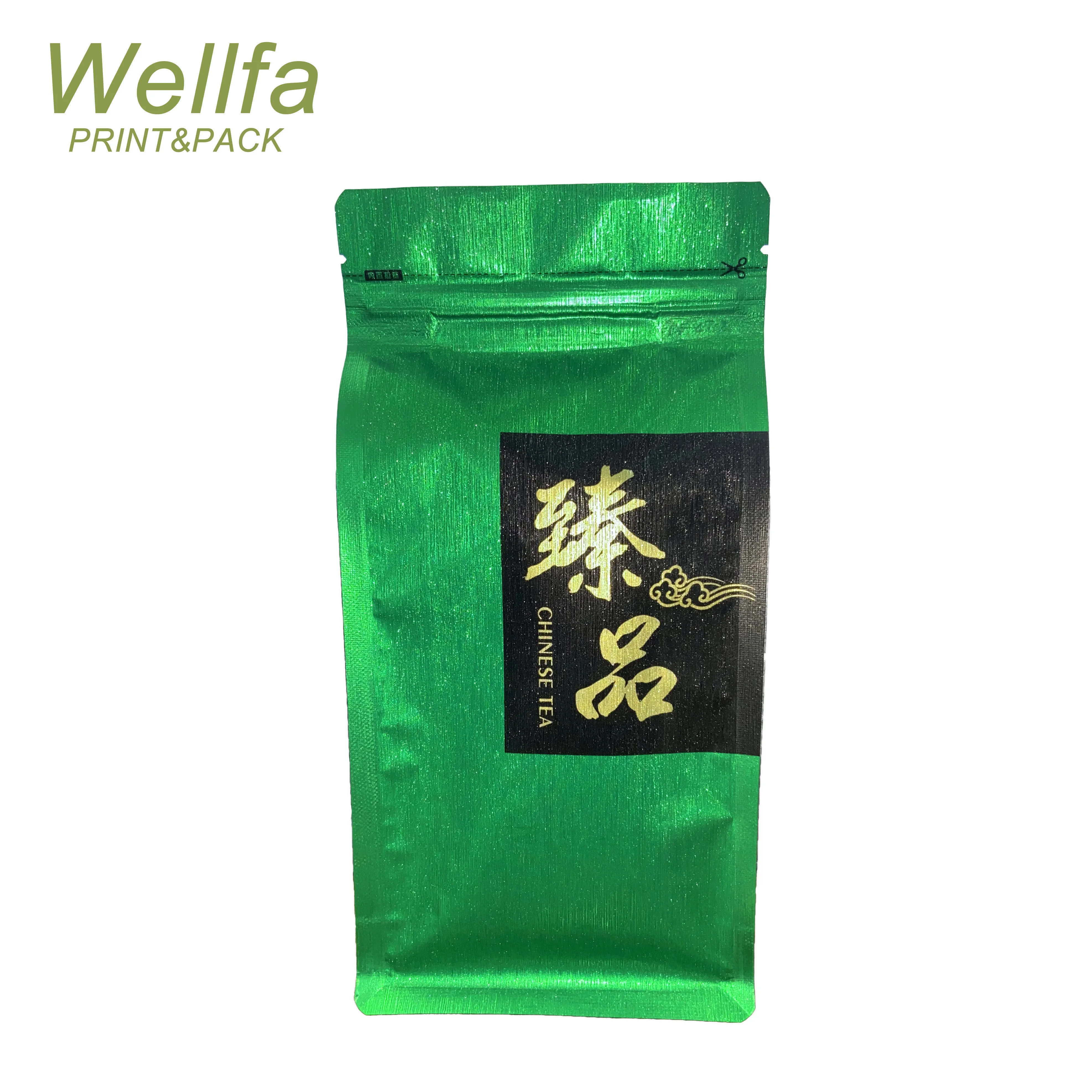 Kraft Paper Tea Bag Paper Packaging With Zip Lock / Tea Bag For Black